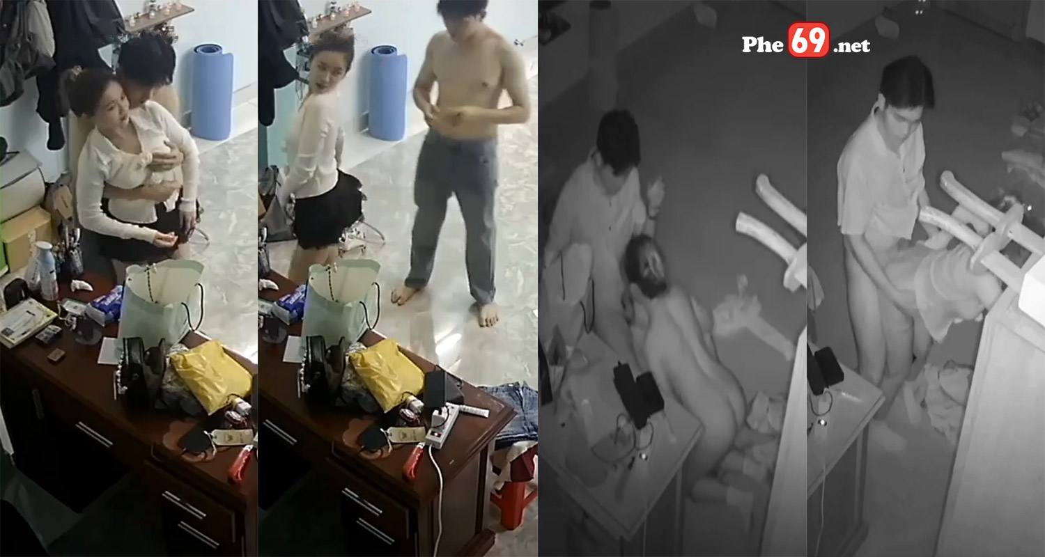 Hack Camera cặp vợ chồng trẻ cô vợ mặc váy dâm quá địt xong là bú cặc liền (Full)