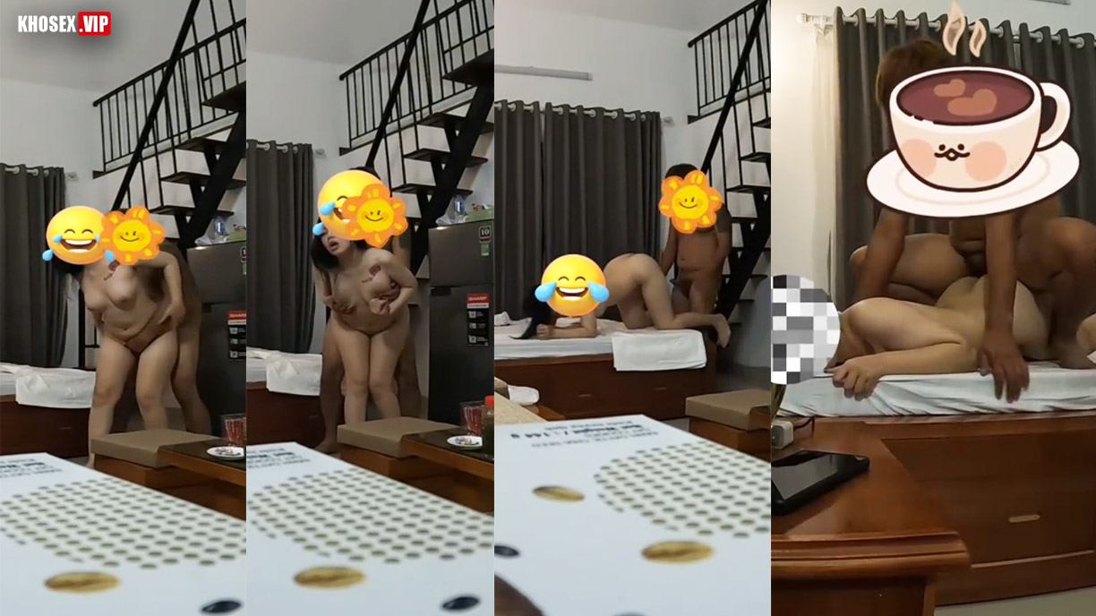 Đưa em sinh viên vú to lên villa địt nát lồn