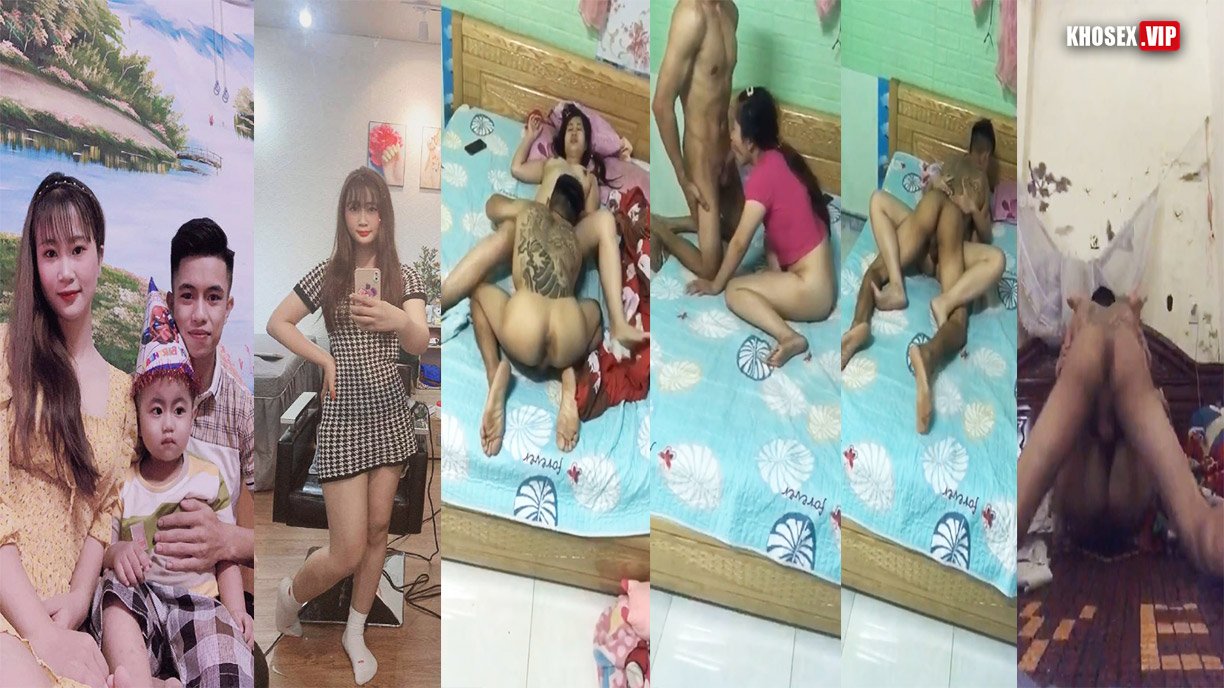 Thanh niên xăm trổ địt mạnh vào chiếc lồn dâm của vợ